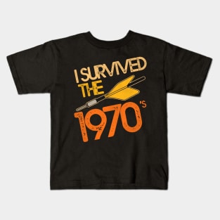 I Survived the 70s / Jarts Missile Game Kids T-Shirt